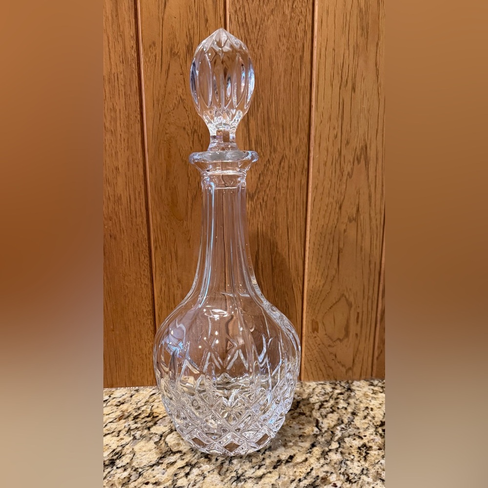 Gorham Crystal King Edward Collection Decanter. Discontinued. EUC Replacement